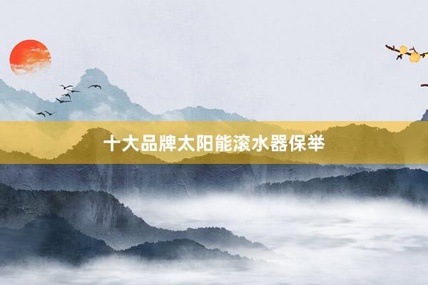 十大品牌太阳能滚水器保举